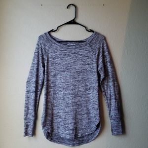 Athleta size XS heathered gray workout activewear long sleeved top